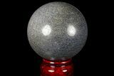 Polished Dumortierite Sphere - Madagascar #126520-1